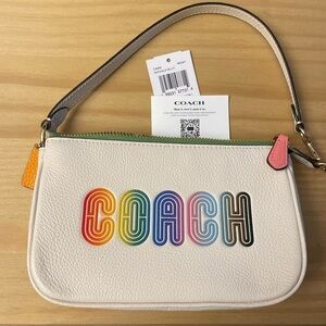 Coach Rainbow Pride Clutch Purse Brand New With Tags